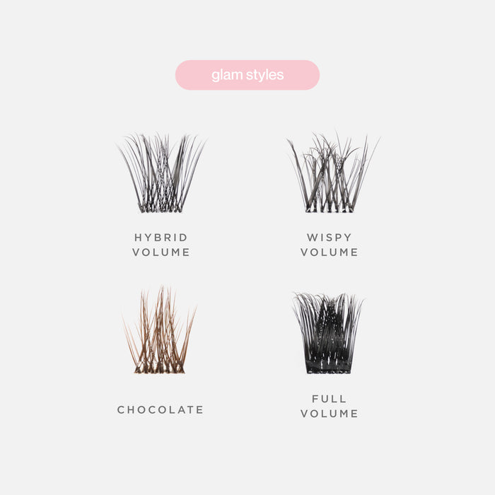 Mix & Match Pre-Glued Cluster Lash Bundle