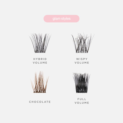 Mix & Match Pre-Glued Cluster Lash Bundle