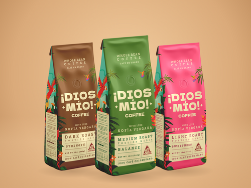 Mixed Roast, Whole Bean, 12 oz, Pack x3