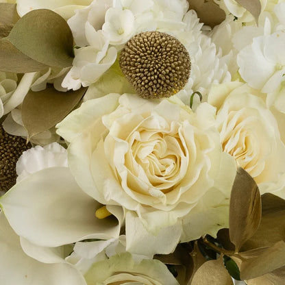 Modern Holiday Glam Gold Flower Centerpieces Stem - Image