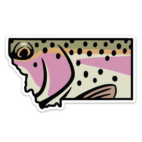 Montana Rainbow Trout Decal Sticker