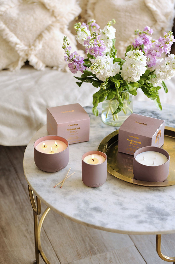 Moroccan Rose Triple Wick Scented Candle