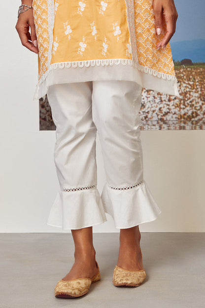 Mulmul Supima Cotton Armada Orange Kurta