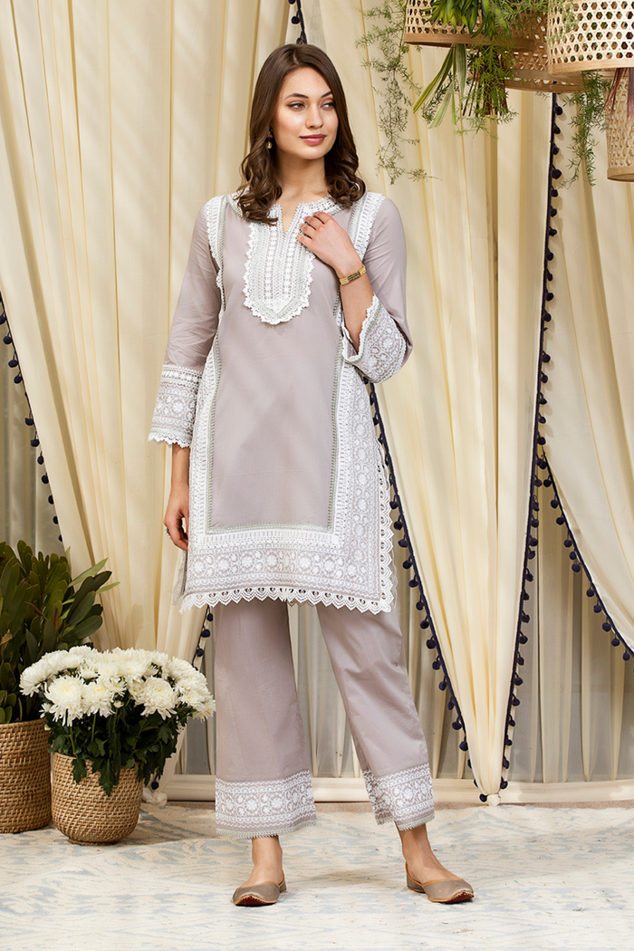Mulmul Supima Cotton Elda Kurta