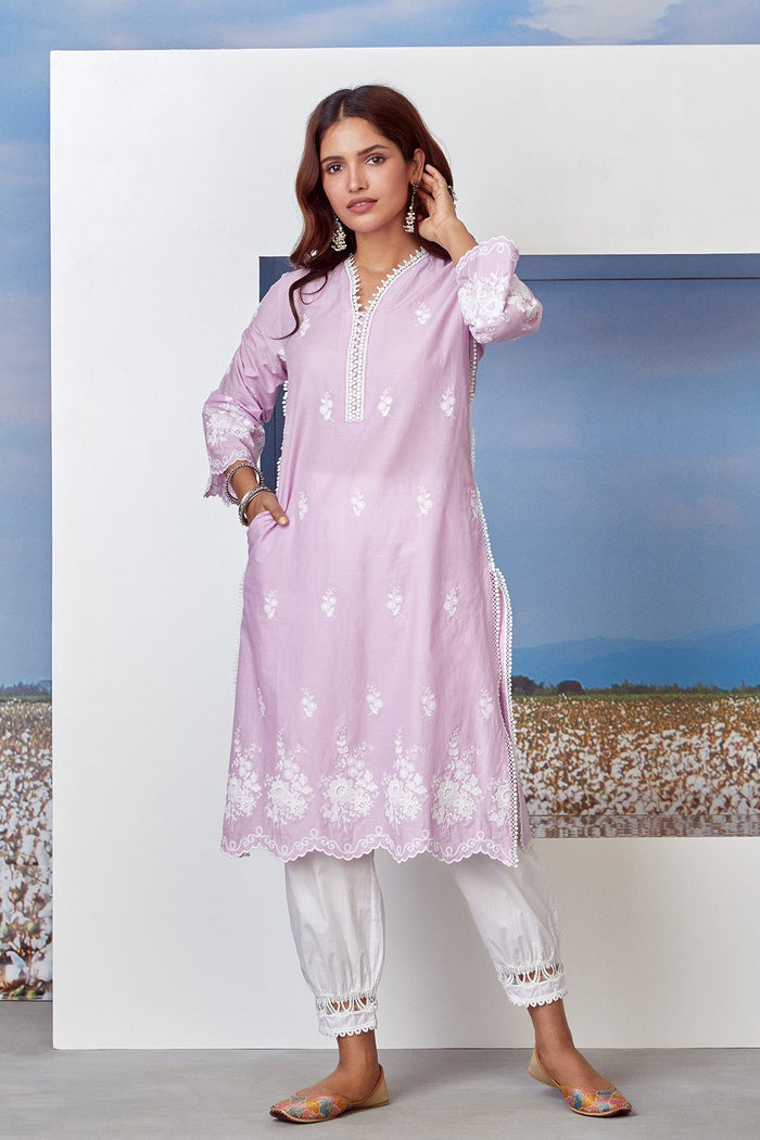 Mulmul Supima Cotton New Harem White Pyajama