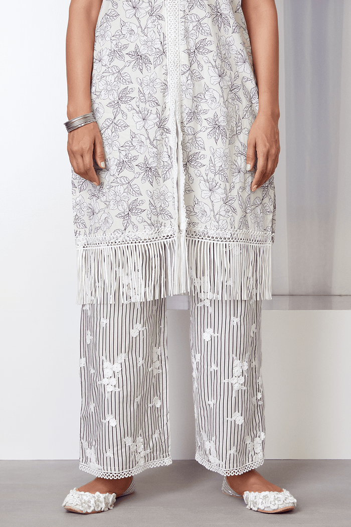 Mulmul Supima Cotton Salone Light Blue Palazzo