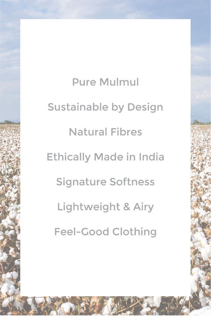 Mulmul Supima Cotton Sirius Grey Dupatta