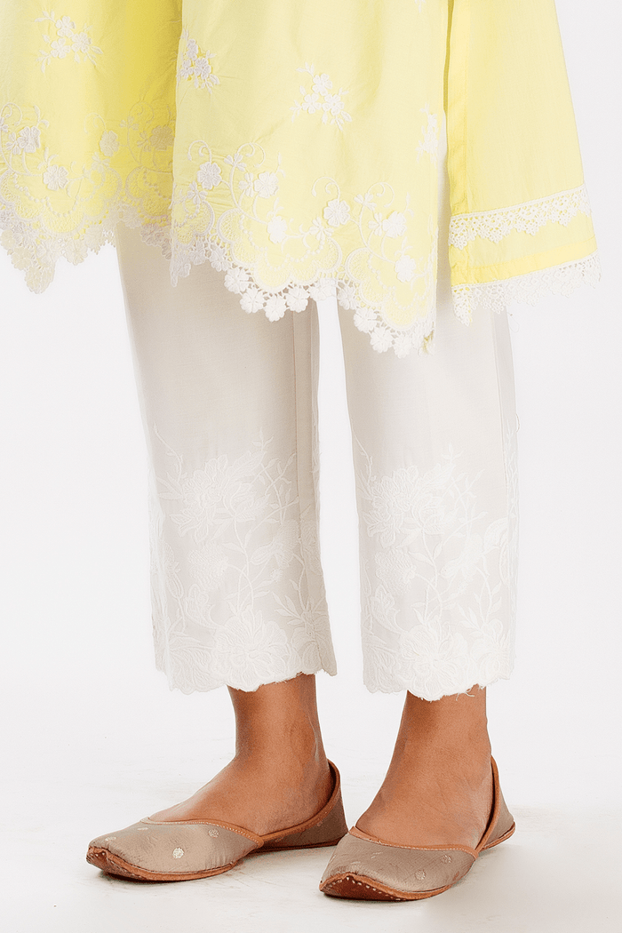 Mulmul Supima Cotton Stella Yellow Kurta