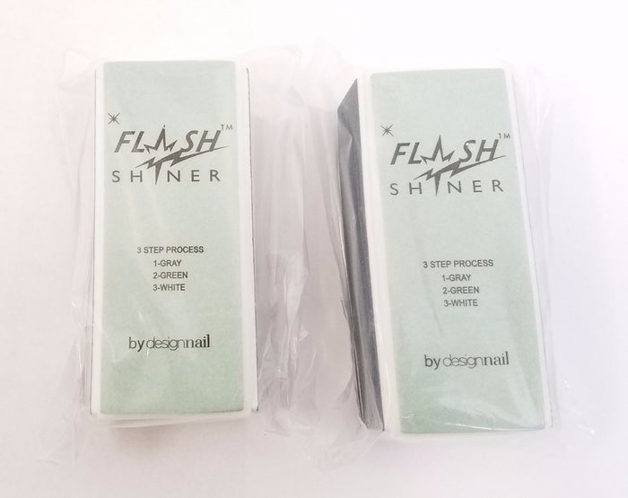 Nail Shiny Buffer - Design Nail Flash Shiner 3 - ways Buffer Block