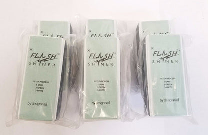 Nail Shiny Buffer - Design Nail Flash Shiner 3 - ways Buffer Block