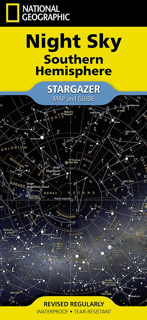 National Geographic Night Sky Southern Hemisphere Stargazer Map and Guide