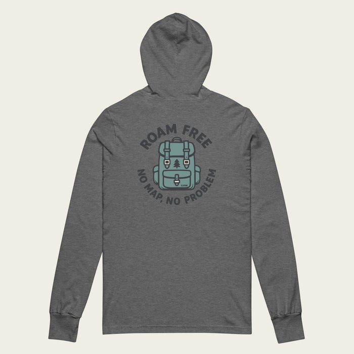 No Map Sun Hoodie - Deep Heather