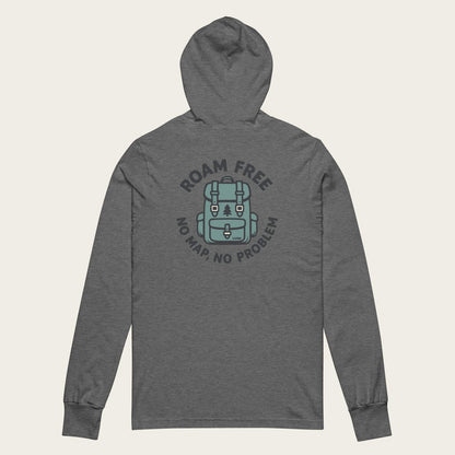 No Map Sun Hoodie - Deep Heather