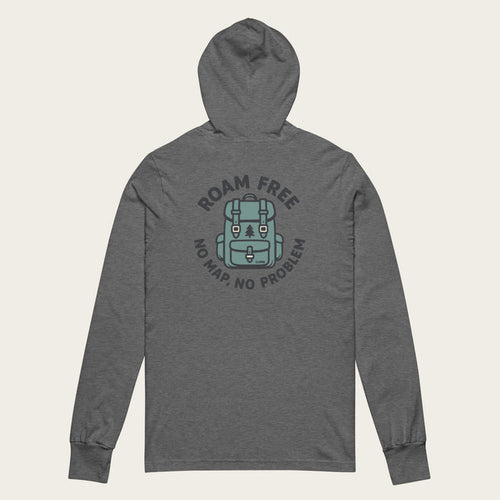 No Map Sun Hoodie - Deep Heather