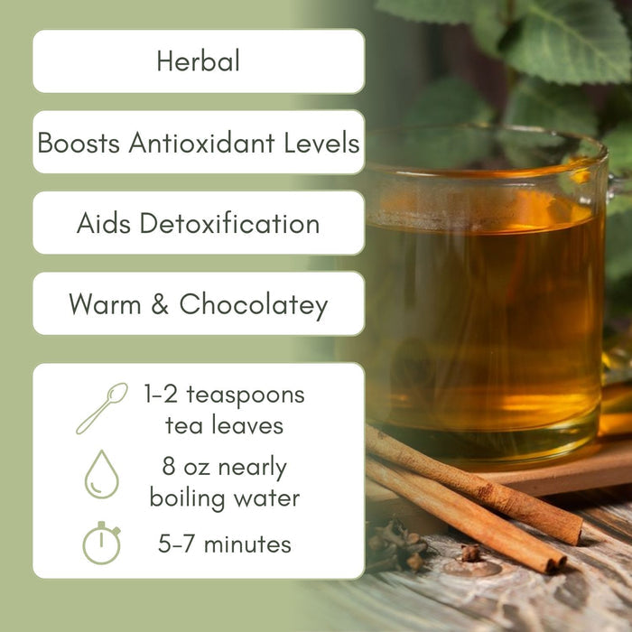An Infographic for Organic Antioxidant Boost Tea.
