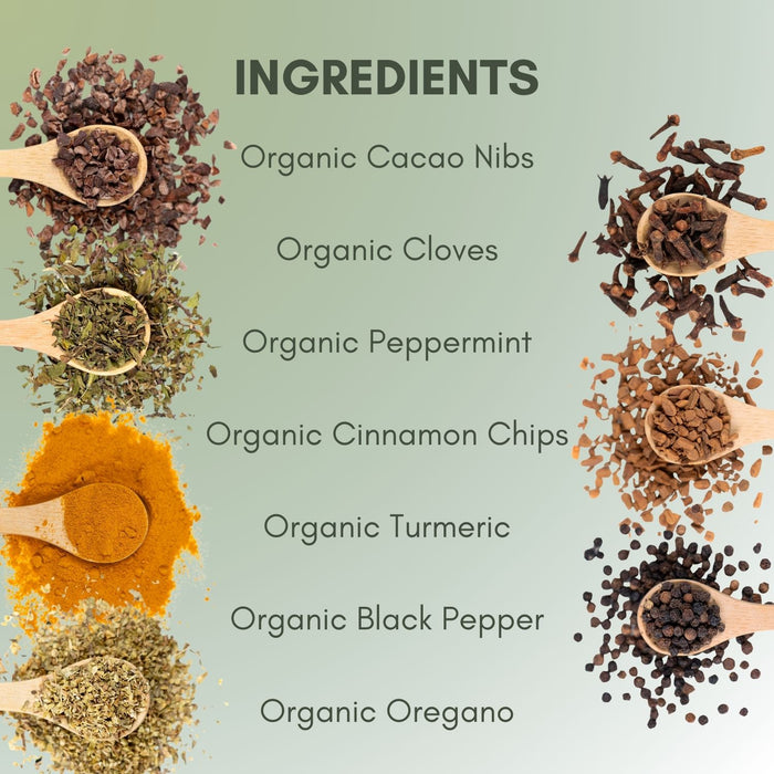 An Ingredient List for Organic Antioxidant Boost Tea.