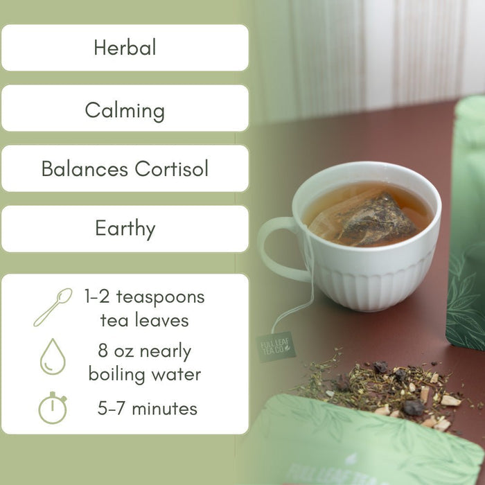 Organic Cortisol Balance Tea - Loose Leaf Tea - Full Leaf Tea Company