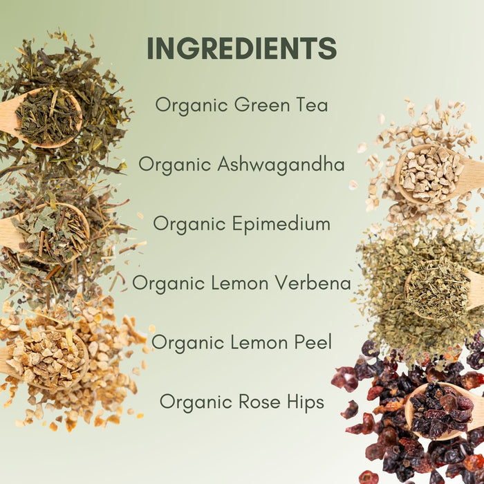 An Ingredient list for Organic Live Fit Tea.