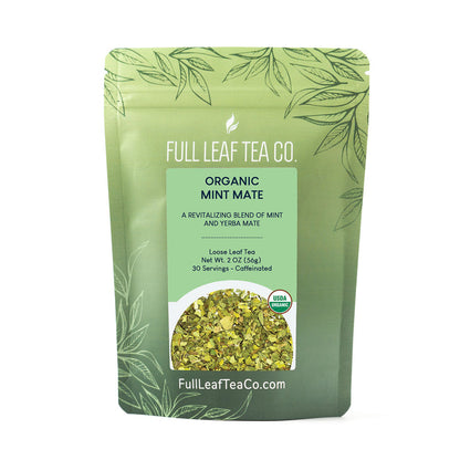 2oz bag of Organic Mint Mate by Full Leaf Tea Company