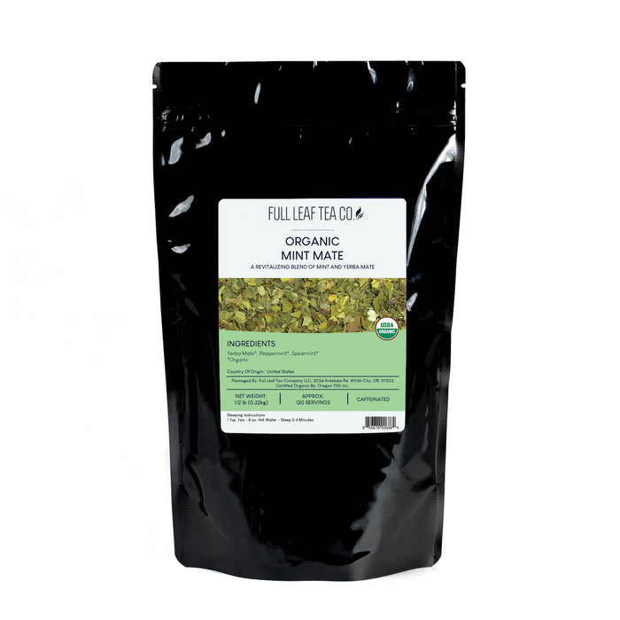 1/2 lb bag of Organic Mint Mate by Full Leaf Tea Company