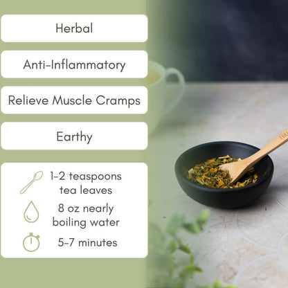 Organic Muscle Cramp Relief - Loose Leaf Tea - Full Leaf Tea Company
