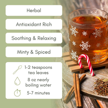 Organic Winter Brew - Loose Leaf Tea - Full Leaf Tea Company - Instructions to Steep, Listed on Page