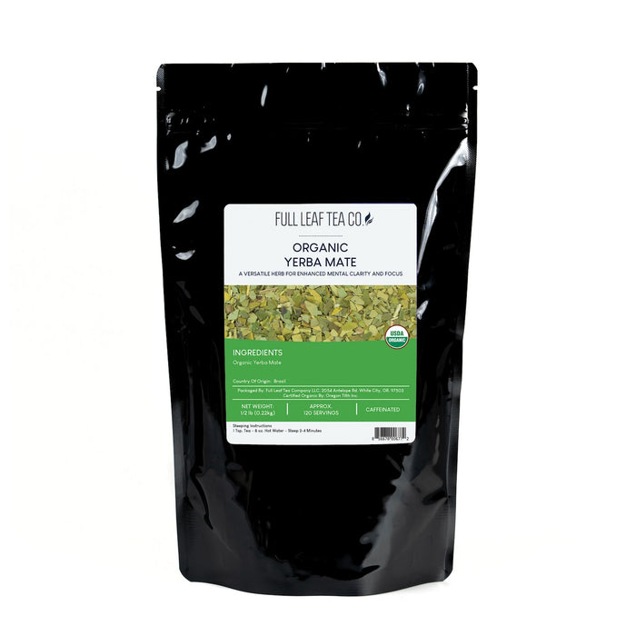 1/2 lb bag of Organic Yerba Mate by Full Leaf Tea Company