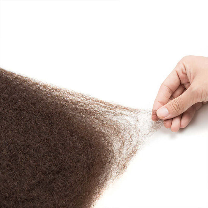dark brown afro kinky human hair