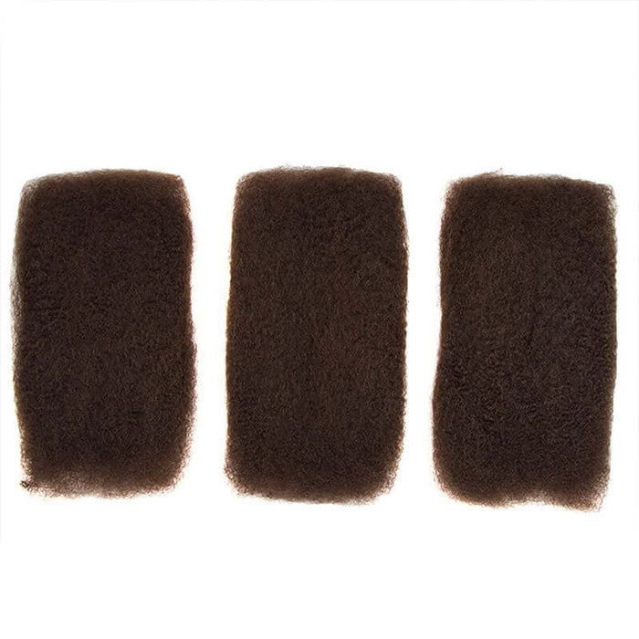 dark brown afro kinky human hair