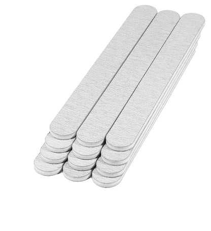 Pack of 12 - Zebra Nail Files, Professional Quality Grit 80/100  - (Made in USA)