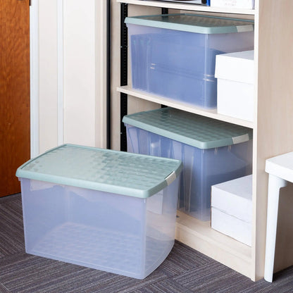 Pack of 3 - 62 Litre Wham Clip Plastic Storage Box with Lid 13.02 Wham Storage