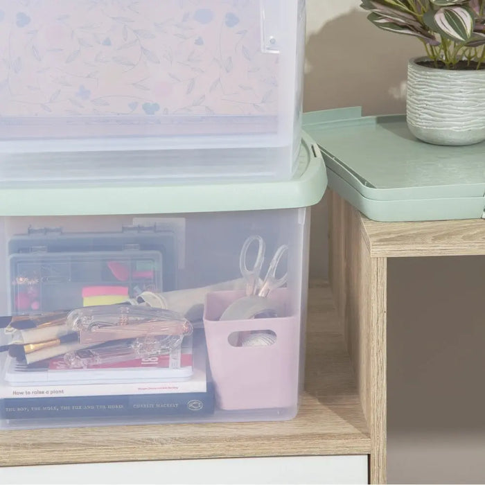 Pack of 3 - 62 Litre Wham Clip Plastic Storage Box with Lid 13.02 Wham Storage