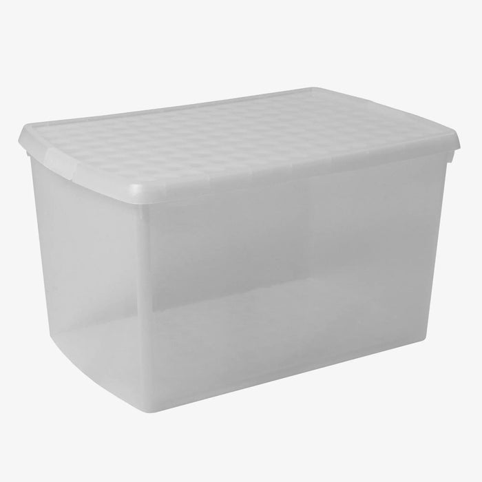 Pack of 3 - 62 Litre Wham Clip Plastic Storage Box with Lid 13.02 Wham Storage