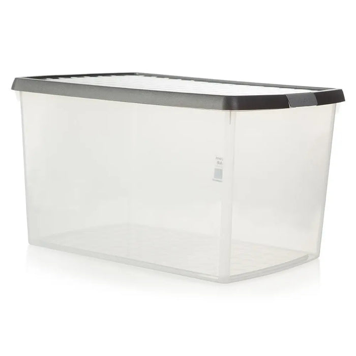 Pack of 3 - 62 Litre Wham Clip Plastic Storage Box with Lid 13.02 Wham Storage