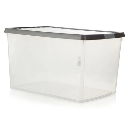 Pack of 3 - 62 Litre Wham Clip Plastic Storage Box with Lid 13.02 Wham Storage