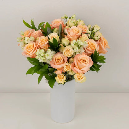 Peachy Keen Flower Bouquet Vase - Image