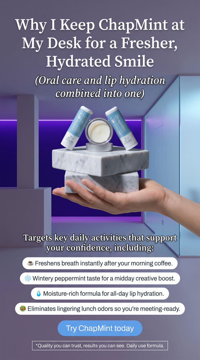 Peppermint Lip Softener, Balm & Breath Freshener