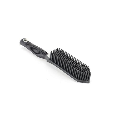 A grey detail Factory Pet Hair Removal Brush on a white background.