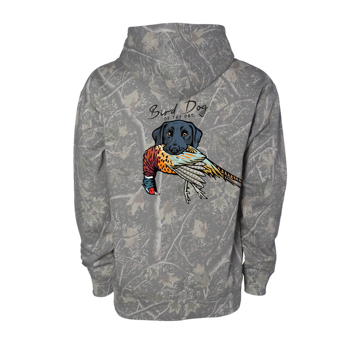 Black Lab with a Pheasant / Deadwood Camo / XS