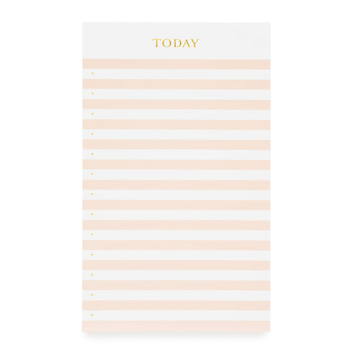 Pink Striped Today Pad
