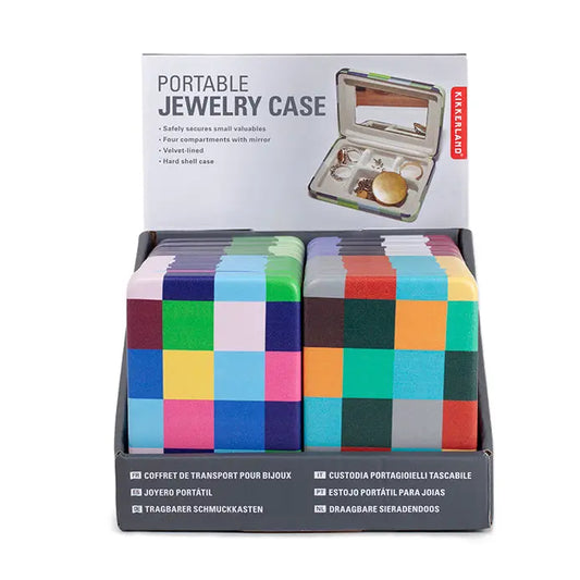 Plaid Travel Jewelry Case