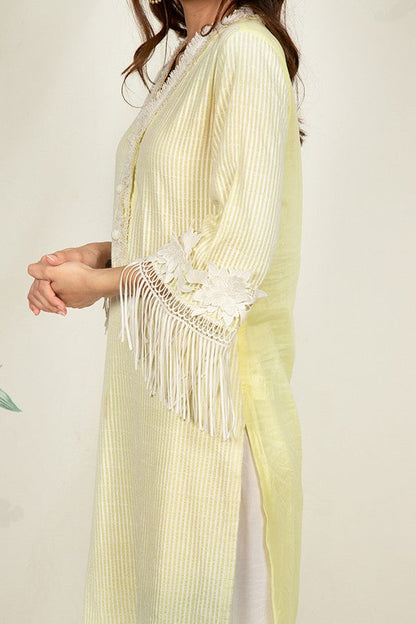Poppy Kurta Yellow and Poppy Pyajama