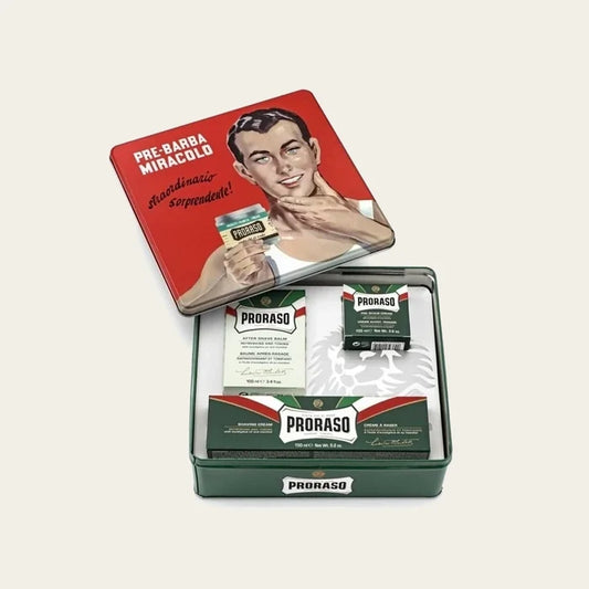 Proraso Scheerset - Vintage Tin Green Refreshing