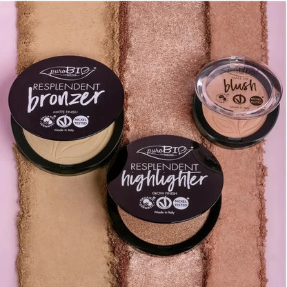PUROBIO COSMETICS - HIGHLIGHTER - GLOW FINISH PINK GOLD 04