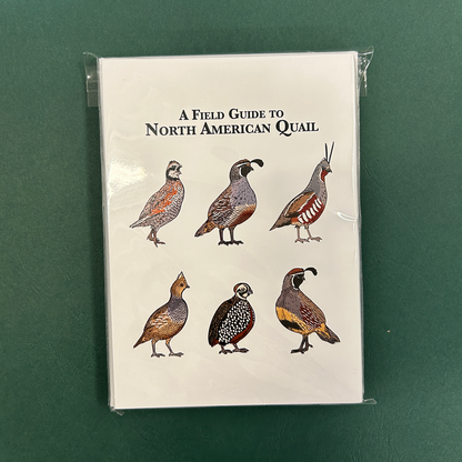 Quail Christmas Cards - Set of 12