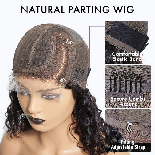 QVR Popular Bouncy Curly Short Pixie Cut Wig 13x4 Lace Wigs