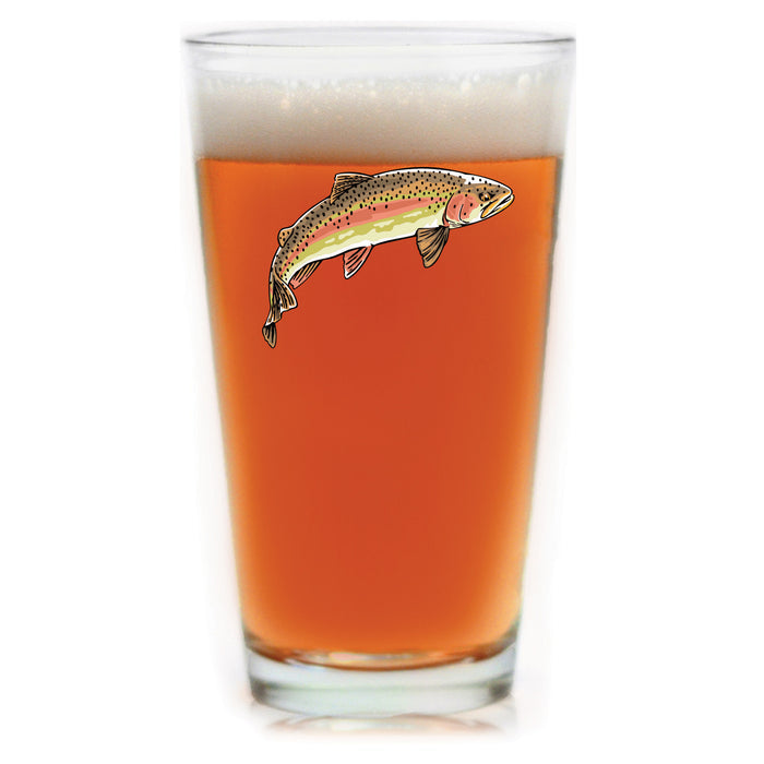 Rainbow Trout Pint Glass