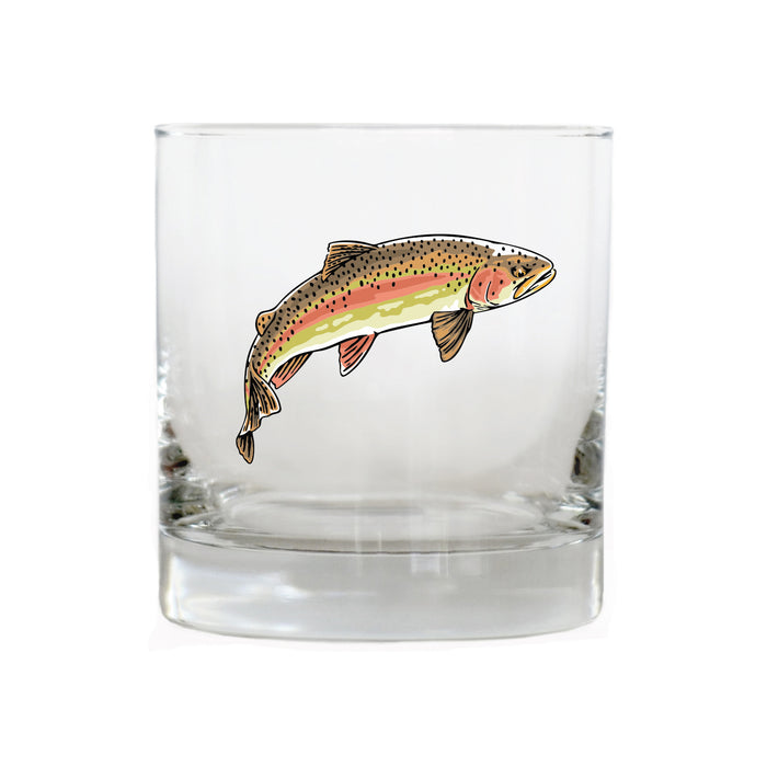 Rainbow Trout Whiskey Glass
