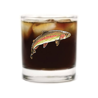 Rainbow Trout Whiskey Glass