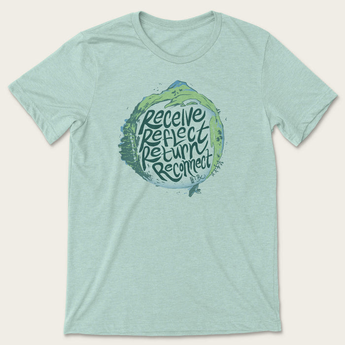 Reciprocity Tee - Heather Dusty Blue
